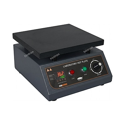 Hintron HTN-HP111 digital rectangular laboratory hot plate, isometric view