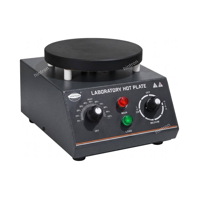 Hintron HTN-HP001 laboratory hot plate, round 8 in, front view