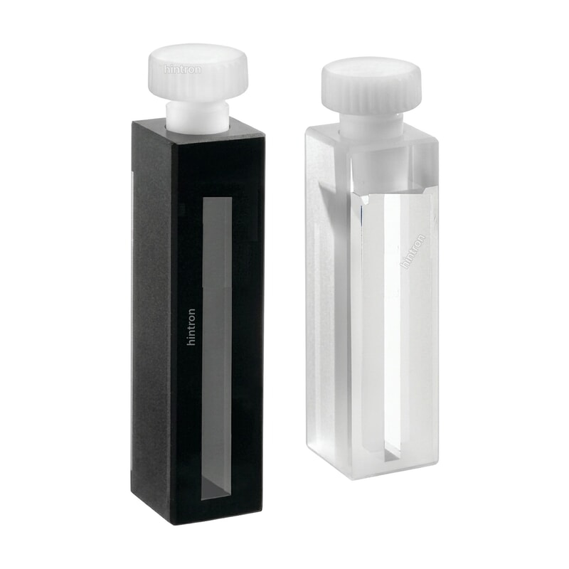 Micro and Semi-Micro Spectrophotometer Cuvette, Black Wall