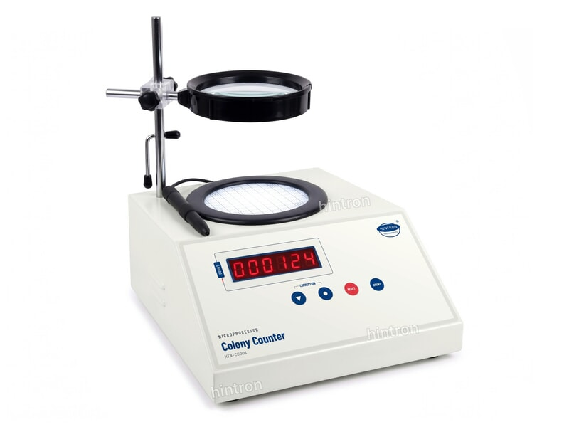 Hintron HTN-CC001 microprocessor colony counter with magnifier and marking pen