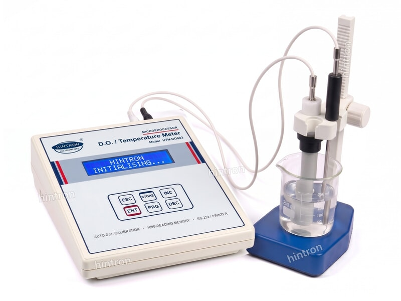 Hintron HTN-DO003 microprocessor dissolved oxygen and temperature meter with backlit LCD