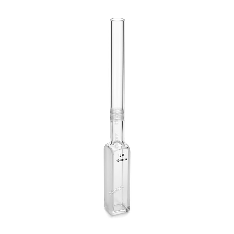 Macro Cuvette with Quartz-to-Glass Graded Seal Tube