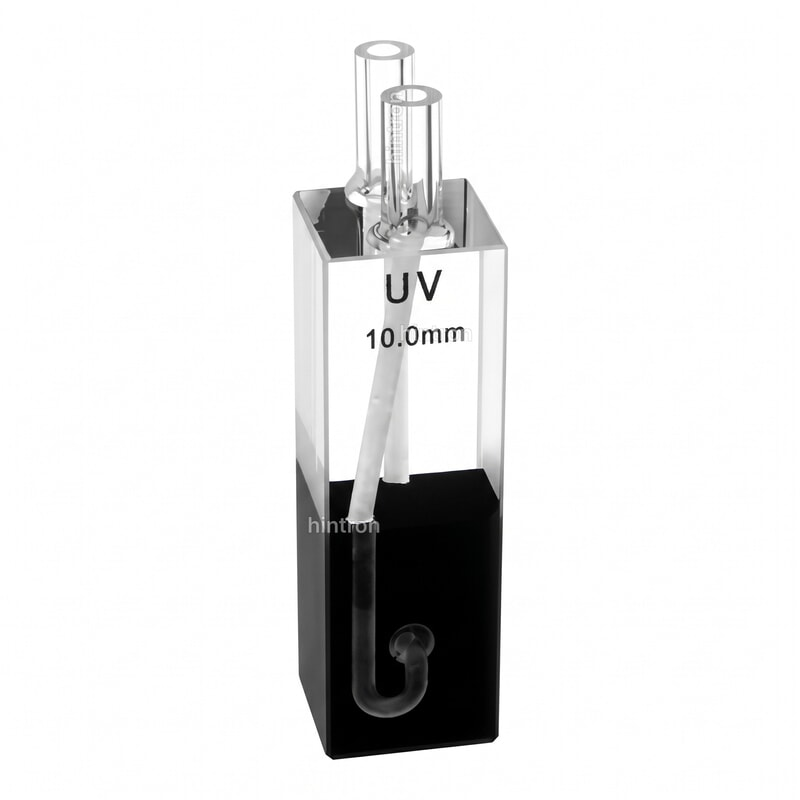 Sub-Micro Black Flow-Through Cell, 4 mm Tubes