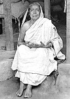 Holy Mother Sri Sarada Devi Photo - Sitting on Veranda