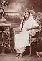 Holy Mother Sri Sarada Devi - In Studio - Sitting in Chair Photo