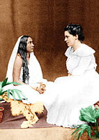 Holy Mother Sri Sarada Devi Photo - Sister Nivedita with Holy Mother