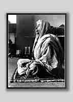Holy Mother Sri Sarada Devi - Seated in Meditation - Side view Photo
