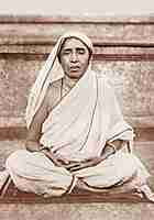 Holy Mother Sri Sarada Devi - Seated in Meditation Photo