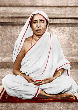 Holy Mother Sri Sarada Devi - Seated in Meditation Photo