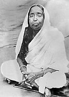 Holy Mother Sri Sarada Devi - Seated on Asana - Photo