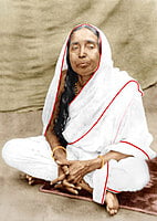 Holy Mother Sri Sarada Devi - Seated on Asana - Photo