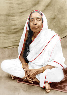Holy Mother Sri Sarada Devi - Seated on Asana - Photo