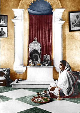 Holy Mother Sri Sarada Devi - Udbodhan Shrine Photo