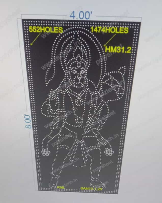 HM31.2 HANUMANJI 1 PART 8X4 FEET 2024 HOLES