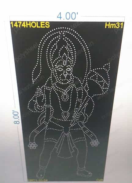 HM31 HANUMANJI 4X8 FEET 1474 HOLES