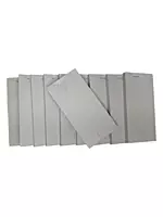 Pack of 10 63mm x 127mm Plain White Numbered Service Pads (PAD12)