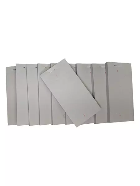 Pack of 10 63mm x 127mm Plain White Numbered Service Pads (PAD12)