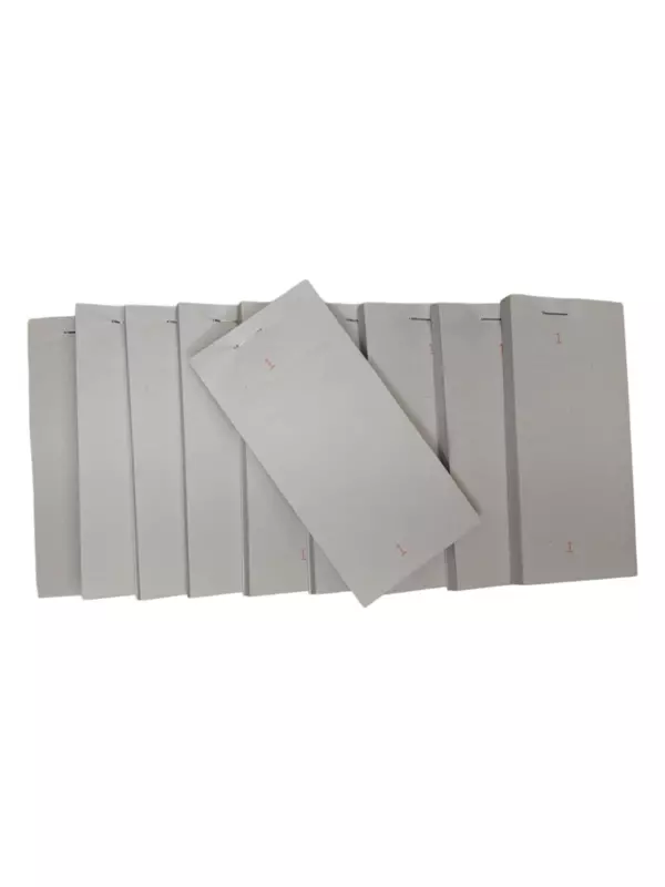 Pack of 10 63mm x 127mm Plain White Numbered Service Pads (PAD12)