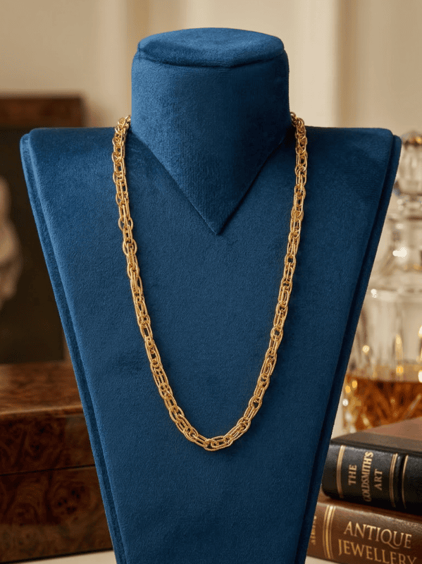 18 kt Gold Parallel Radiance Hollow Chain
