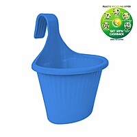 Single Hook Pot | 8 Inch Plastic Hanging Planter (Multi-Color)