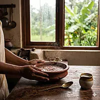 How to cook Karkidaka Kanji — traditional Kerala monsoon porridgeith Njavara Rice