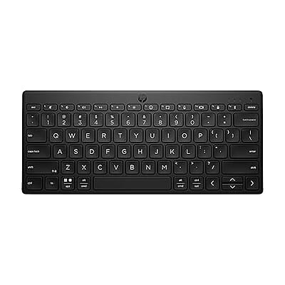 HP 350 Compact Multi-Device Bluetooth Wireless Keyboard; Spill Resistant; Swift Pair; OS Auto-Detection, LED Indicator, Battery Life Up to 24 Months