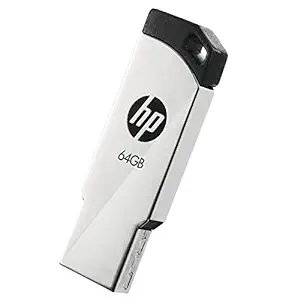 HP v236w USB 2.0 64GB Pen Drive, Metal, Silver HP v236w USB 2.0 64GB Pen Drive, Metal, Silver