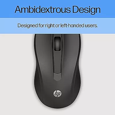 HP Wired Mouse 100 with 1600 DPI Optical Sensor, USB Plug-and -Play,ambidextrous Design, Built-in Scrolling and 3 Handy Buttons. 3-Years Warranty