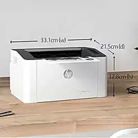 HP Laser 108A Single-Function Mono Laser Printer – 21-30 PPM, USB, Compact Design