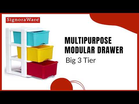 Signora ware Multipurpose Modular Drawer Big 3 Tier 12.8 Each Drawer