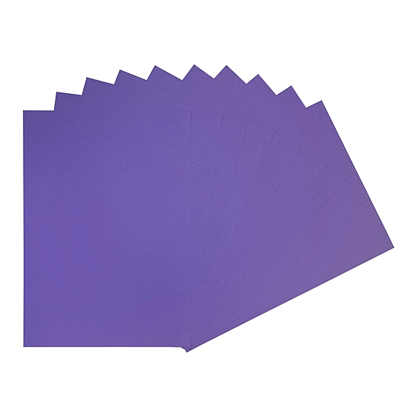 Pack of 50 A4 Violet Purple Coloured Card 160gsm Sheets