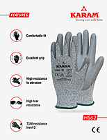 Karam HS62 Aerolite Cut-5 Gloves- L