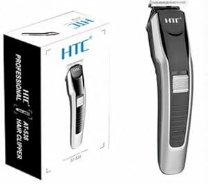HTC AT538 Rechargeable Hair Beard Trimmer for Men Trendy Styler HTC Trimmer Stainless Steel Sharp Blade Beard Shaver