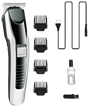 HTC AT538 Rechargeable Hair Beard Trimmer for Men Trendy Styler HTC Trimmer Stainless Steel Sharp Blade Beard Shaver