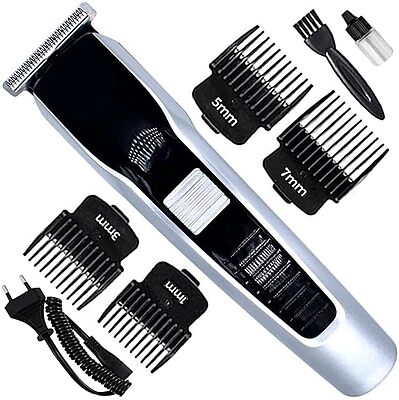 HTC AT538 Rechargeable Hair Beard Trimmer for Men Trendy Styler HTC Trimmer Stainless Steel Sharp Blade Beard Shaver