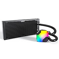 Montech HyperFlow ARGB 240 (Black) – 240mm AIO Liquid CPU Cooler | Dual Fans