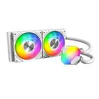 Montech HyperFlow ARGB 240 White – 240mm AIO Liquid CPU Cooler | Dual Fans