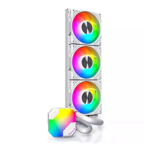 Montech HyperFlow ARGB 360 CPU Liquid Cooler – 360mm AIO | White | Intel & AMD