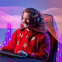 HyperX Cloud III Black-Red Gaming Headset – 53mm Drivers | Detachable Mic | 100 dB Sensitivity