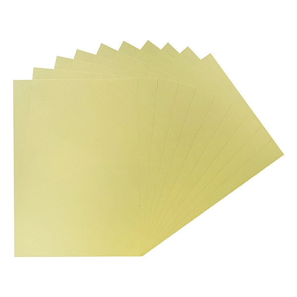 Pack of 100 A4 Pastel Yellow Coloured Paper 75gsm Sheets