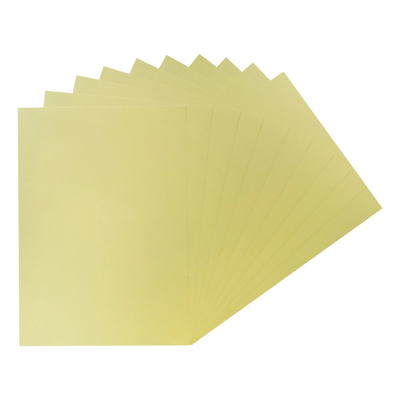 Pack of 100 A4 Pastel Yellow Coloured Paper 75gsm Sheets