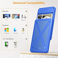 IDSONix IDPW25 2.5-Inch Hard Drive Enclosure – USB 3.0 | Tool-Free Design | Durable