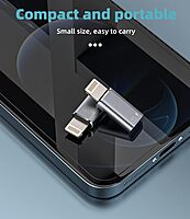 iPhone OTG Adapter – USB-C Female to Lightning Male Converter for Data Sync, Charging, Flash Drive, Camera, Keyboard, Mouse ,Compatible with iPhone 14/13/12/11/XR/X/8/7/SE