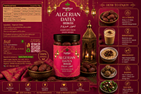 Algerian Dates Seedless | Healthyx Zone