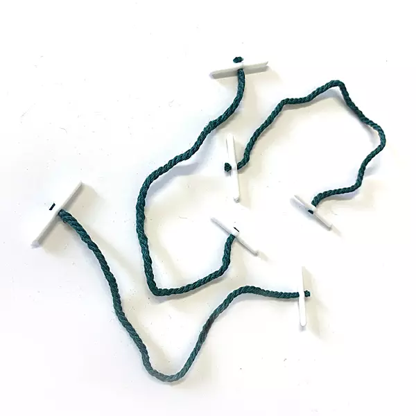 Pack of 500 Janrax Plastic End 152mm Treasury Tags