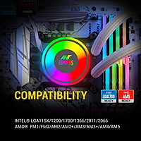 Ant Esports ICE-240 ARGB Liquid Cooler – 240mm AIO | Dual 120mm Fans | White