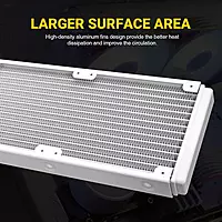 Ant Esports ICE-240 ARGB Liquid Cooler – 240mm AIO | Dual 120mm Fans | White