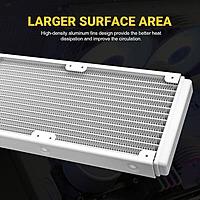 Ant Esports ICE-240 ARGB Liquid Cooler – 240mm AIO | Dual 120mm Fans | White