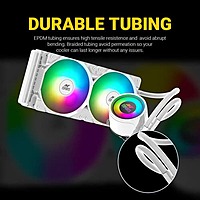 Ant Esports ICE-240 ARGB Liquid Cooler – 240mm AIO | Dual 120mm Fans | White