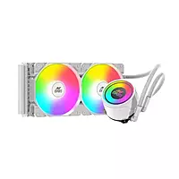 Ant Esports ICE-240 ARGB Liquid Cooler – 240mm AIO | Dual 120mm Fans | White